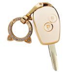 ontto TPU araba anahtarlık kapak Fit Renault Megane Duster Modus Espace Laguna Logan DACIA Sandero Fluence Clio Kango anahtarlık anahtarlık çanta anahtarlık koruyucu aksesuarları 2 düğme bej A