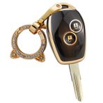 ontto TPU araba anahtarlık kapak Fit Renault Megane Duster Modus Espace Laguna Logan DACIA Sandero Fluence Clio Kango anahtarlık anahtarlık çanta anahtarlık koruyucu aksesuarları 2 düğme siyah A
