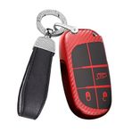 ontto TPU Araba Anahtarlık Kapak kılıfı Jeep Renegade Grand Cherokee Dodge Journey için Uygun Chrysler 200 300 300C Uzaktan Anahtar Kabuk Tutucu Çanta Anahtarlık Anahtarlık Aksesuarları 3 Düğme