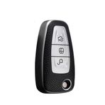 ontto TPU Flip Araba anahtarı kılıfı Ford Ranger C-Max S-Max Focus ST MK3 Galaxy Mondeo Transit Tourneo Özel 3 Düğmeli Anahtar çantası Kabuk kutusu Aksesuarları Koruyucu, C-Gümüş, 3 düğme