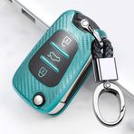 ontto TPU Silikon Araba Anahtarı Kılıfı Anahtarlık Kia Ceed Sportage Sorento Rio Hyundai I10 I20 I30 IX35 Veloster Aksesuarları Katlanır Anahtar Kılıfı Uzaktan Anahtar Muhafazası Anahtar Tutucu Koruyucu Yeşil