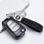 ontto TPU Silikon Flip Araba Anahtarlık Kapağı Kia Ceed Sportage Rio Sorento Hyundai I10 I20 I30 IX35 Veloster Uzaktan Anahtar Kılıfı Anahtarlık Anahtar Muhafazası Anahtarlık Aksesuarları Siyah