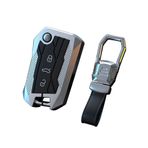 Ontto VW Golf Polo Jetta Touran Tiguan Seat Leon Ibiza Toledo Skoda Rapid Fabia Octavia Superb İçin Araba Anahtarlık Kapağı Anahtar Kılıfı Kabuk Aksesuarları