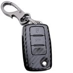ontto VW Polo Golf Passat Beetle Caddy T5 Up EOS Tiguan Skoda Octavia A5 Flip Key case Plastik Anahtar Kabuk Tutucu Çanta Anahtarlık Koruyucu Aksesuarlar Siyah A2 için Araba Anahtarlık Kapağı