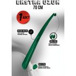 Onur 1 Adet - 70 cm Ayakkabı Çekeceği | Sert Plastik Asılabilir Çekecek Yumuşak Kerata Uzun - Yeşil