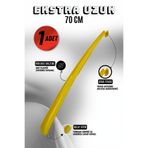 Onur 1 Adet - Sarı 70 Cm Ayakkabı Çekeceği | Sert Plastik Asılabilir Çekecek Yumuşak Kerata Uzun