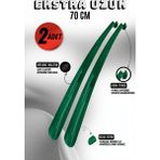 Onur 2 Adet - Siyah 70 cm Ayakkabı Çekeceği | Sert Plastik Asılabilir Çekecek Yumuşak Kerata Uzun - YEŞİL