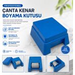 Onur Çanta Kenar Boyama Kutusu Rulo Sistemli Çanta Boyama Aparatı Kenar Boyama Makinesi - Mavi