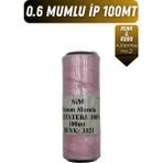 Onur Deri El Dikişi Için Mumlu Iplik 0.6mm 100MT Tüm Renkler, Hediye 1 Adet Saraç Iğnesi, Sim Mumlu Ip - Açık Pembe