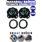 Onur Makaralı Ayakkabı Bağcığı – Akıllı Kilit Sistemli - Siyah