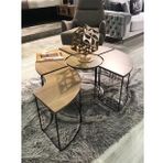 Onurdesign Lucca Mdf Ceviz Kaplama Orta Sehpa 4+1