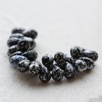 ONURTH 6 x 4 mm, 10 adet, Çek su damlası cam boncukları, kendin yap takı üretimi için, bileklik kolye, kristal kristal boncuklar el işi için
