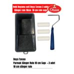 ONUVA Hobi Boyama seti | Boya Tavası | 3 adet Sünger rulo 10cm | 10 cm rulo sapı