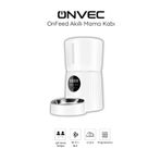 Onvec OnFeed Beyaz Akıllı Mama Kabı – 4L Kapasiteli, Alexa ve Google Home Uyumlu