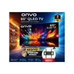 Onvo 65 İnç Qled 4K Ultra Hd Google Smart Tv Hdr10 Dolby Audio Wi-Fi Duvar Askı Aparatı Hediyeli