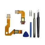 Onyehn Sony PlayStation 5 PS5 BDM-010 için mikrofon Flex kablo kolu iç mikrofon şerit kablo denetleyicisi onarım aracı seti ile