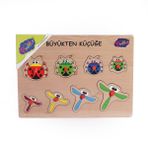 Onyıl Oyuncak 131-132 ONY Büyükten Küçüğe Ahşap Tutmalı Puzzle