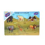 Onyıl Oyuncak ONY-328 329 Ahşap Tutmalı Vahşi Hayvanlar