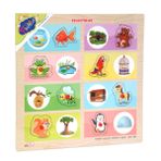 Onyıl Oyuncak ONY-363-364 Ahşap Tutmalı Eşleştirme Hangi Hayvan Nerede Yaşar