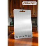 ONYS Paslanmaz Çelik Kesme Tahtası - ORTA BOY - SET ÜST KALİTE ANTİBAKTERİYEL KESME TAHTASI