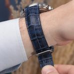 Onywatch 20MM Deri Saat Kordonu - 22 mm - Lacivert