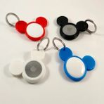 Onyx Mickey Mouse Airtag Uyumlu Anahtarlık – Çanta & Anahtar Takip Aparatı - Siyah
