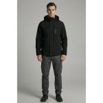 Onz Culis Erkek Su ve Rüzgar Geçirmez Softshell Mont Içi Tay Tüyü Kışlık Outdoor - Siyah