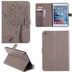 Ooboom® iPad Case Cat Tree desenli PU deri Flip Smart Cover Wallet stand with Card/Cash yuva paket manyetik sabitleyicisi for iPad iPad 2/3/4 801932