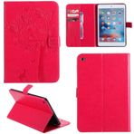 Ooboom® iPad Case Cat Tree desenli PU deri Flip Smart Cover Wallet stand with Card/Cash yuva paket manyetik sabitleyicisi for iPad iPad Mini4 801960