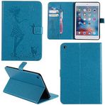 Ooboom® iPad Case Cat Tree desenli PU deri Flip Smart Cover Wallet stand with Card/Cash yuva paket manyetik sabitleyicisi for iPad iPad Pro 10.5 802373