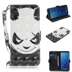 Ooboom Samsung Galaxy J5 2017 Kılıf 3D Manyetik Flip PU Deri Koruyucu Kılıf Cep Telefonu Çantası Case Cover Stand Kart Bölmeli Taşıma Askısı Samsung Galaxy J5 2017 için - Kızgın Panda