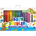 Ooly Klasik Renkler Ooly Body Doodlers 12’li Yüz ve Vücut Boyası