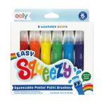 Ooly Ooly Easy Squeezy 6'lı Sıkılabilir Fırça Uçlu Boya