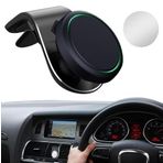 Ooono 2 tutucu mıknatıslı Onoo Codriver No2 flaş uyarıcısı ile uyumlu, Ooono ile uyumlu, Ooono ile uyumlu, 2 tutucu, otomobil, klips, havalandırma yarığı tutucu, ayarlanabilir açılı, siyah