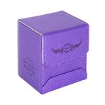 ooPIN Z Deri Güverte Kutusu-Mor Koleksiyon Kartları-MTG, Yugioh, Pokeman, TES Legacy, Munchkins CCG Desteleri ve Ayrıca Küçük Belirteçler veya Zar - 80 Kollu Kart veya 150 Çıplak Kart Tutar … …