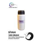 Opak & Transparan Sıvı Pigment Boya 100 Gram / Siyah / Epoksi Için