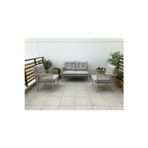 OPAL 2+1+1 (GRİ) Metal Gövde Balkon-bahçe-kafe,çay Seti,koltuk Takımı,oturma Grubu,ofis Koltuğu