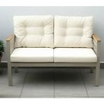 Opal 2li (Krem) Metal Gövde Balkon-Bahçe-Kafe,çay Seti,koltuk Takımı,oturma Grubu,ofis Koltuğu - Çok Renkli