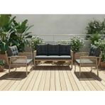 Opal 3+1+1 (Antrasit) Metal Gövde Balkon-Bahçe-Kafe,çay Seti,koltuk Takımı,oturma Grubu,ofis Koltuğu - Çok Renkli