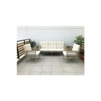 OPAL 3+1+1 (KREM) Metal Gövde Balkon-bahçe-kafe,çay Seti,koltuk Takımı,oturma Grubu,ofis Koltuğu