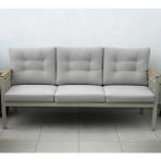 Opal 3lü (Gri) Metal Gövde Balkon-Bahçe-Kafe,çay Seti,koltuk Takımı,oturma Grubu,ofis Koltuğu - Çok Renkli