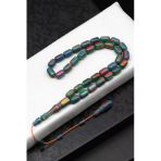 Opal Doğal Taş Tesbih 6 X 10 Mm Kapsül Kesim - T-1632