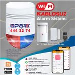 OPAX Bgr-12 Wıfı Kablosuz Siren Alarm Sistemi Mobil Uygulamalı Data Güvenlik