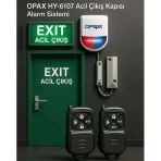 Opax Hy-6107 Kablolu & Kablosuz Acil Çıkış Kapısı Alarm Sistemi