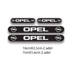 Opel 3D Damla 4'lü Oto Sticker Set 2