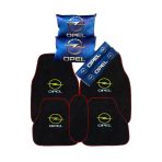 Opel 5 Parça Oto Halı Paspas & Dijital Baskılı Mavi Konfor Seti - Araç İçi Şık Ve Koruyucu Aksesuar