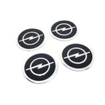 Opel Alüminyum Yapıştırma Jant Göbeği Siyah 4'lü 60mm