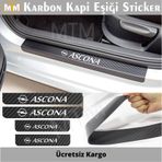 Opel Ascona 4 Adet Karbon Kapı Eşiği Sticker