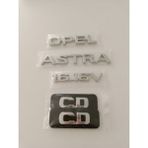 Opel Astra 1.6 16V Yazı CD Kapı Yazısı Astra G Yazı 4lü Set Krom Nikelaj Kaplama - Beyaz - Mavi
