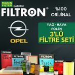 Opel Astra G 1.6i Twinport Filtron Filtre Bakım Seti 2004-2009